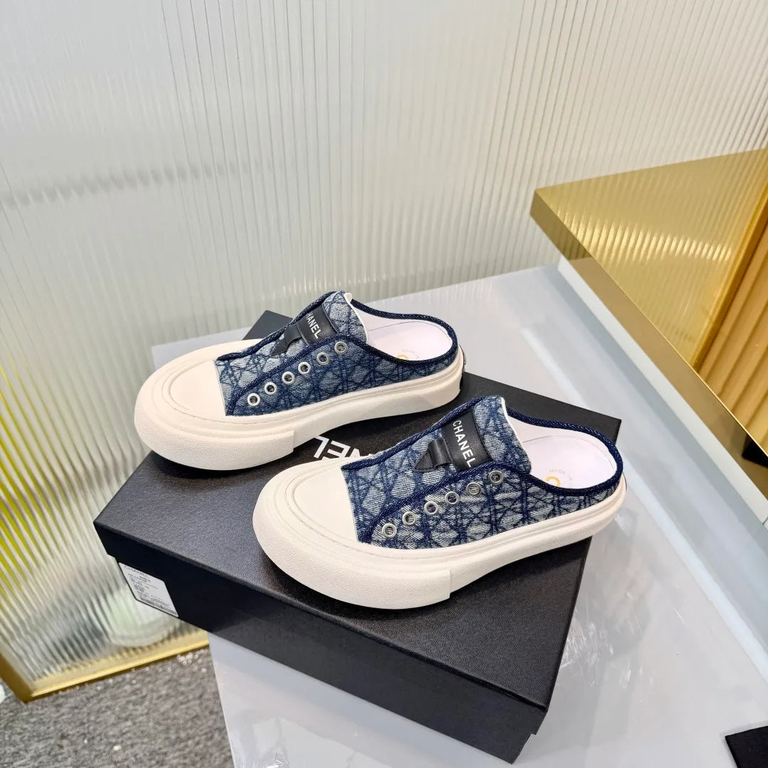 Chanel Women's Panda Sneakers Leather Suede TPU 26A