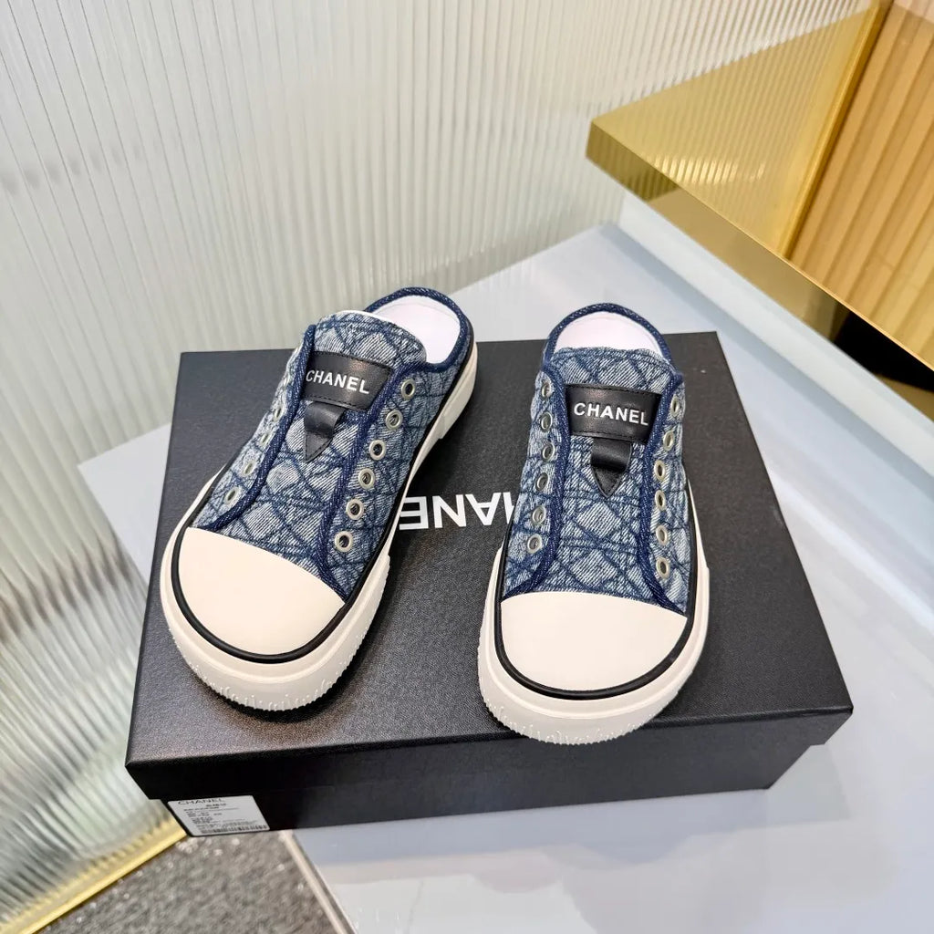 Chanel Women's Panda Sneakers Leather Suede TPU 26A