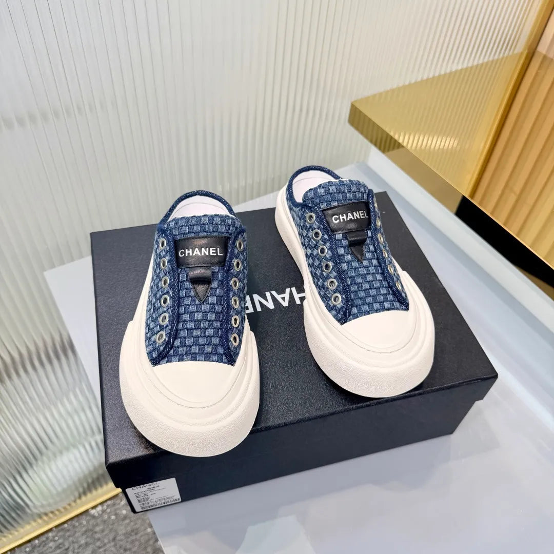 Chanel Women's Panda Sneakers Leather Suede TPU 26A