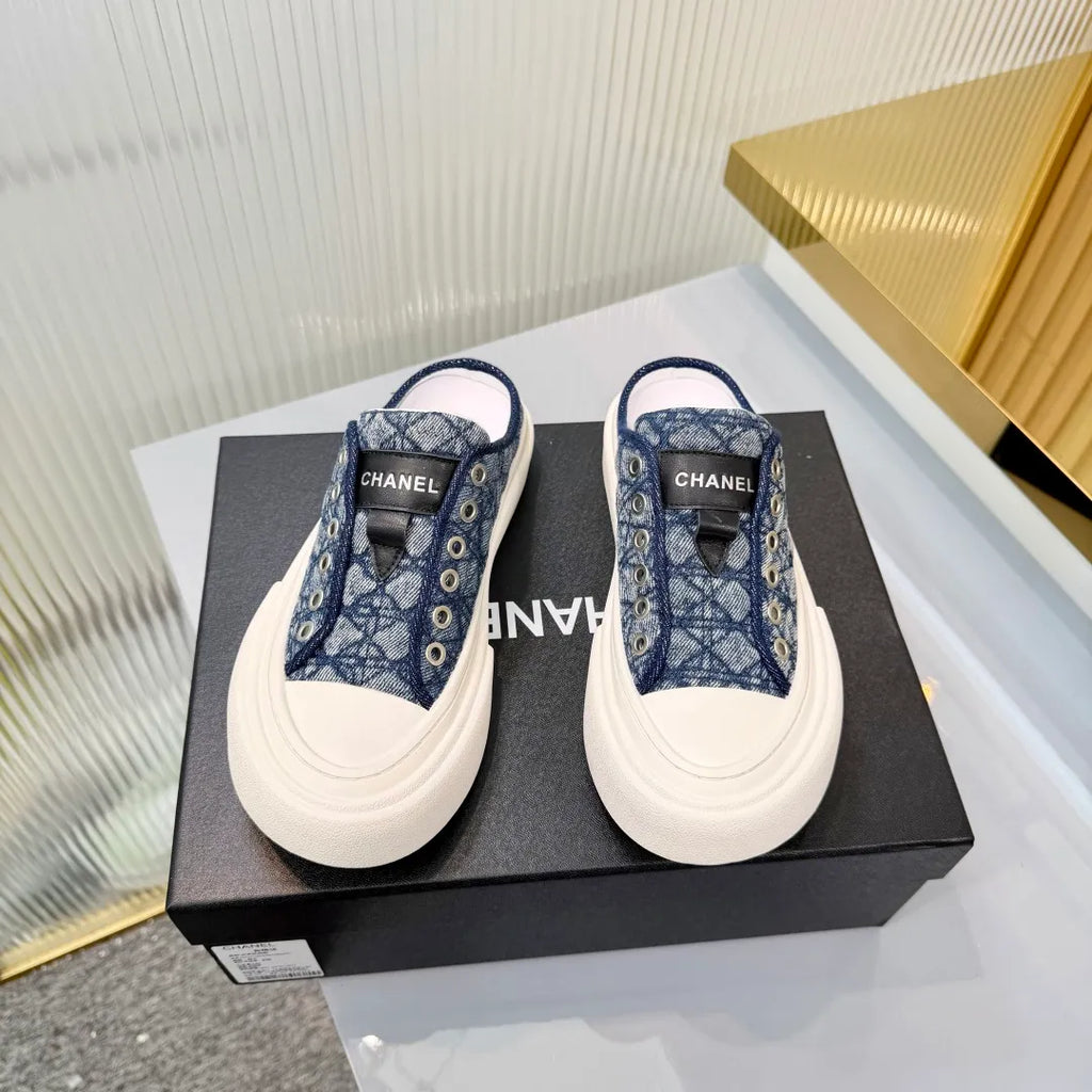 Chanel Women's Panda Sneakers Leather Suede TPU 26A
