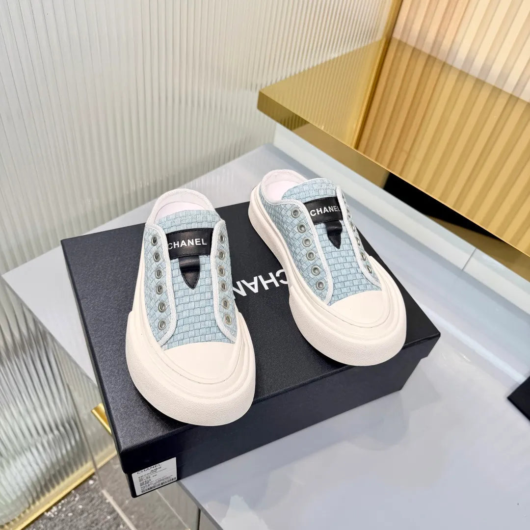 Chanel Women's Panda Sneakers Leather Suede TPU 26A