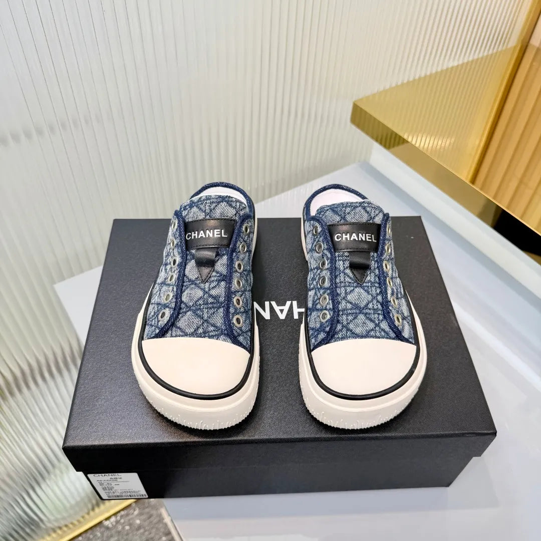 Chanel Women's Panda Sneakers Leather Suede TPU 26A