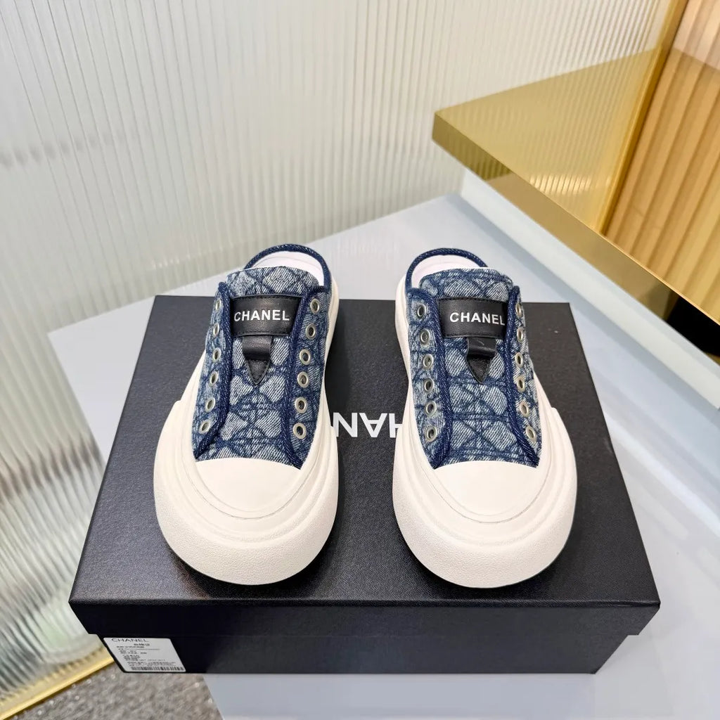 Chanel Women's Panda Sneakers Leather Suede TPU 26A