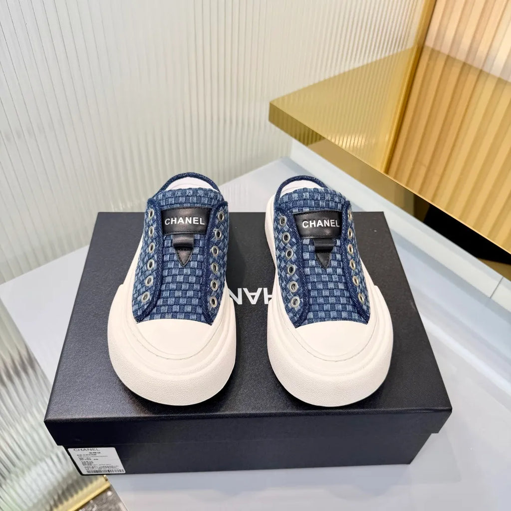 Chanel Women's Panda Sneakers Leather Suede TPU 26A