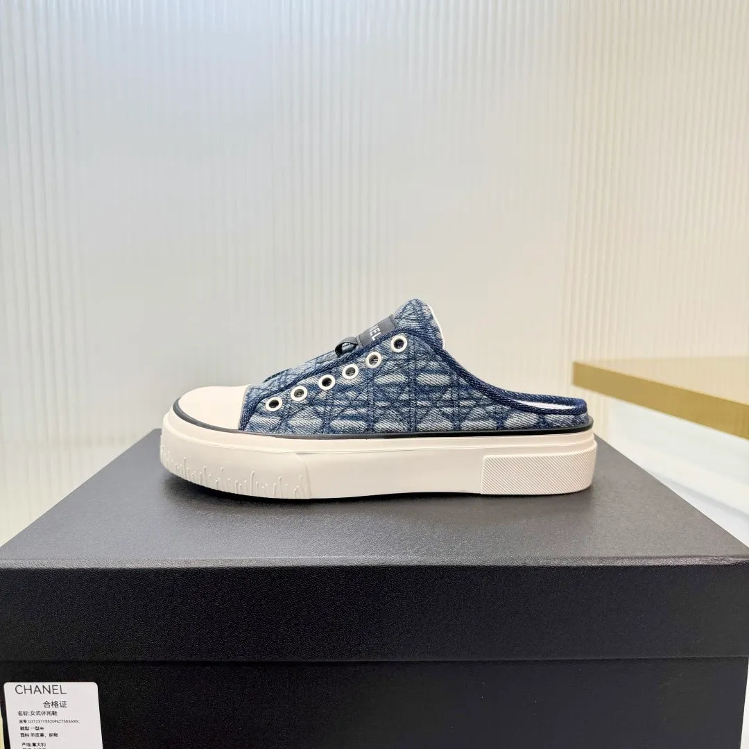 Chanel Women's Panda Sneakers Leather Suede TPU 26A