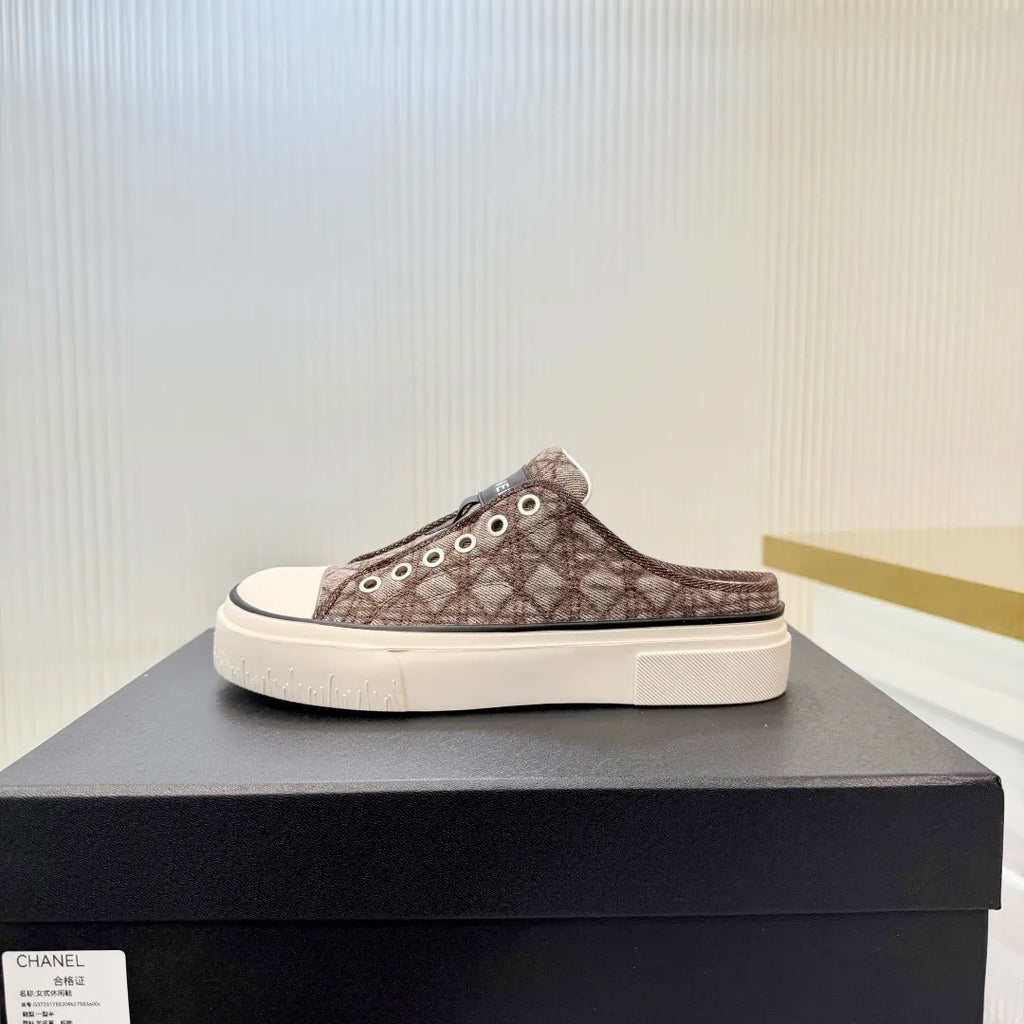 Chanel Women's Panda Sneakers Leather Suede TPU 26A