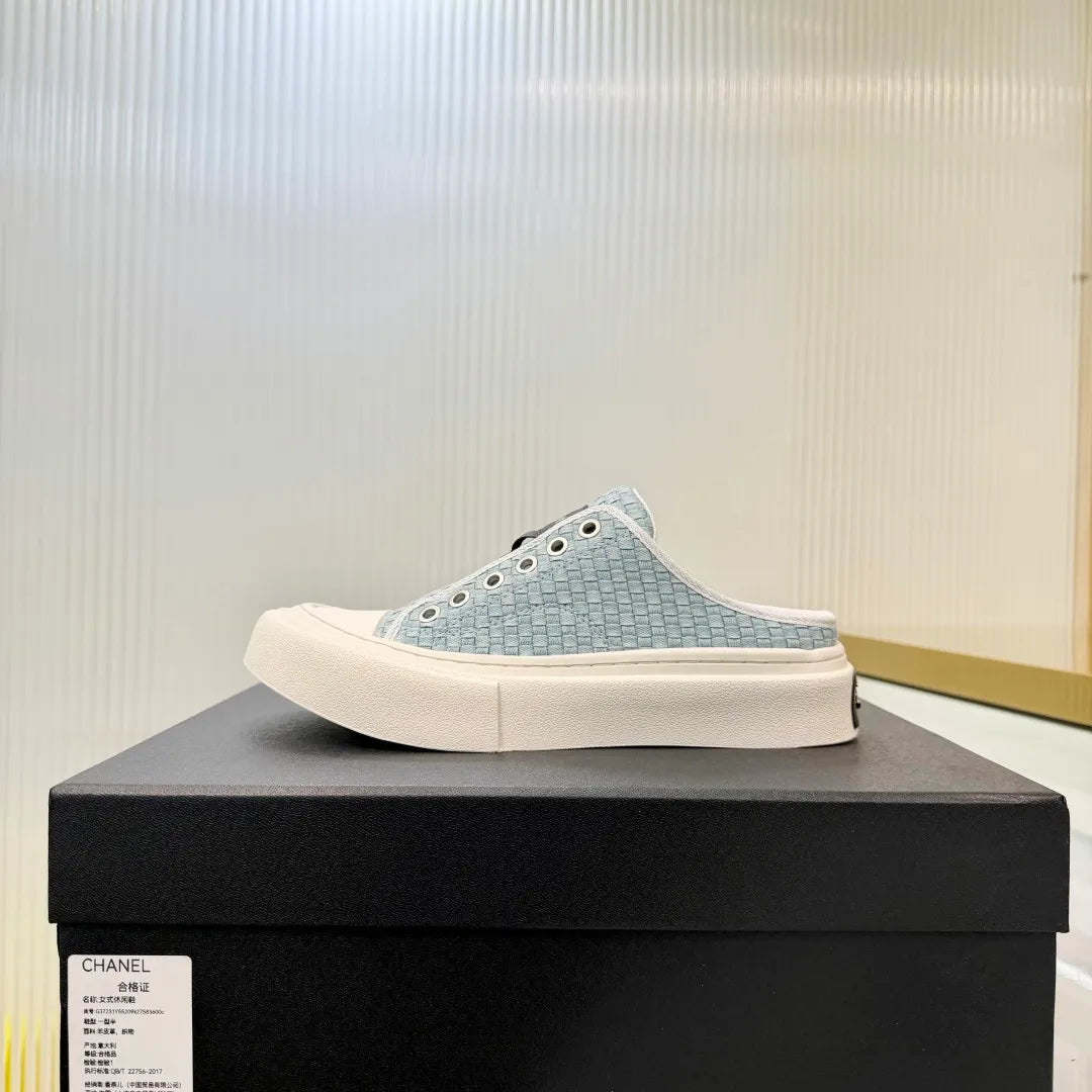 Chanel Women's Panda Sneakers Leather Suede TPU 26A