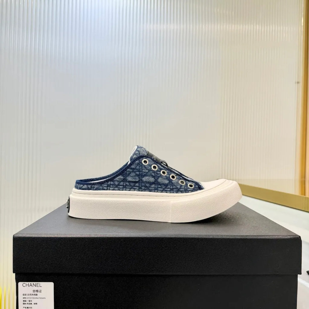Chanel Women's Panda Sneakers Leather Suede TPU 26A