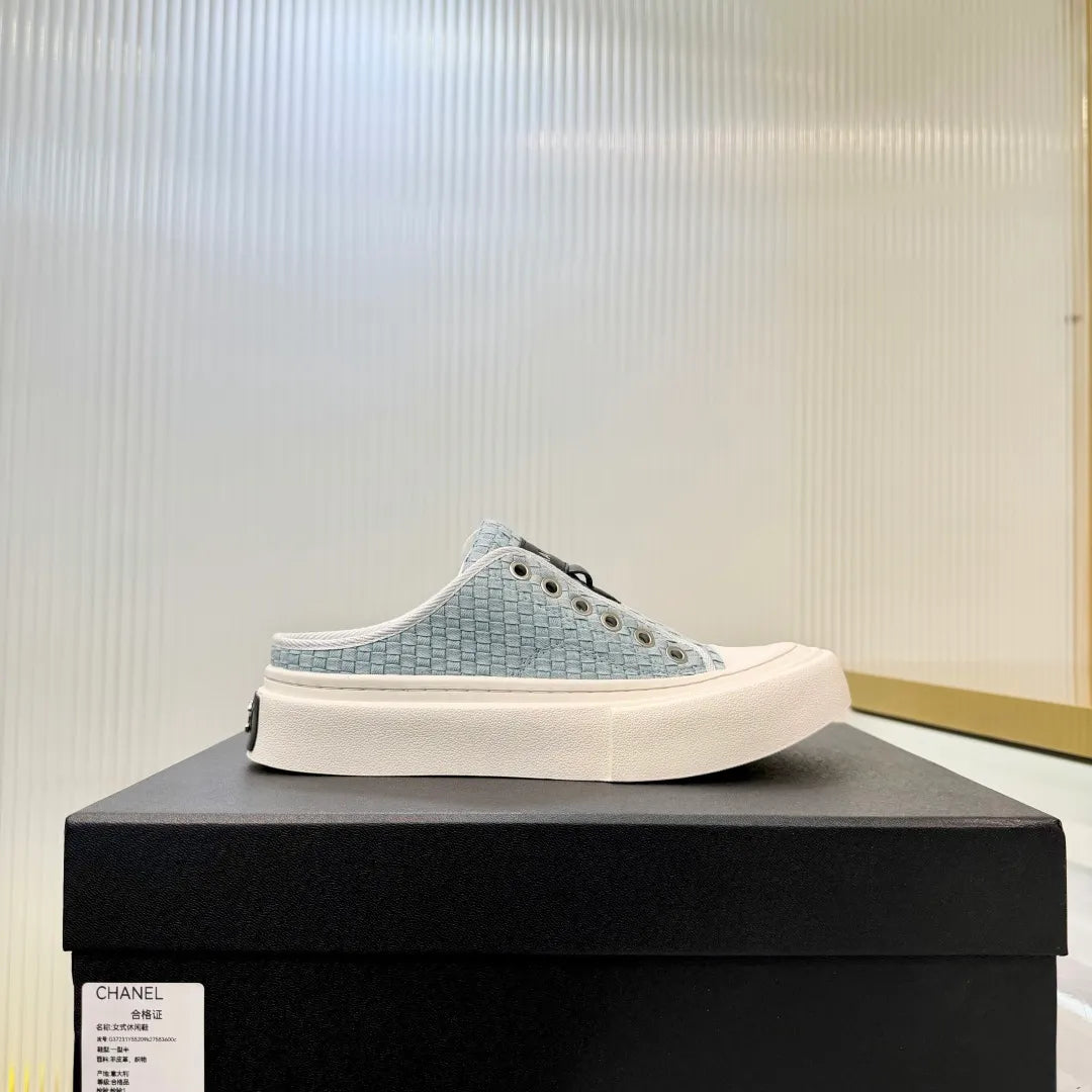 Chanel Women's Panda Sneakers Leather Suede TPU 26A