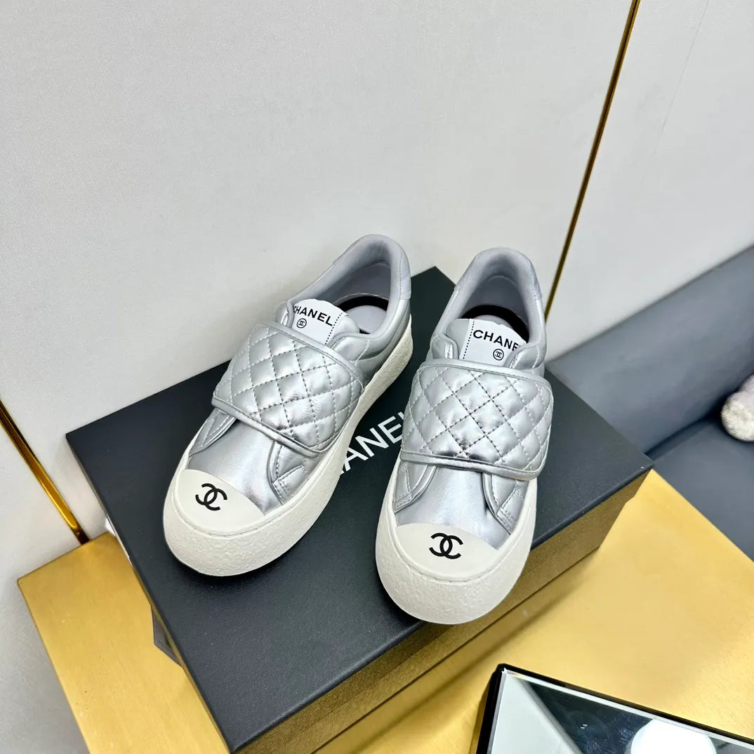 Chanel Women's Panda Sneakers Leather TPU 25C
