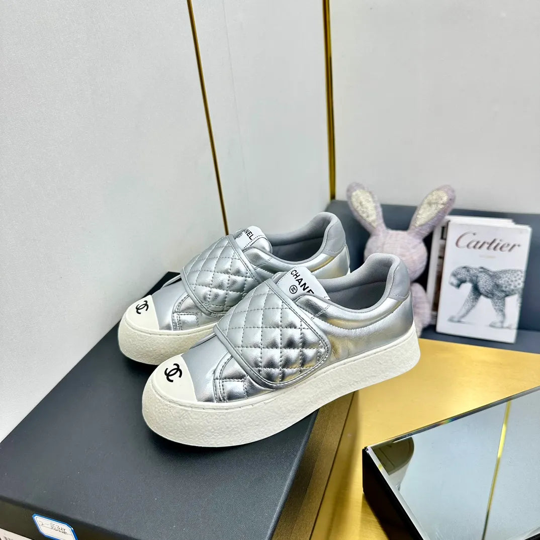 Chanel Women's Panda Sneakers Leather TPU 25C