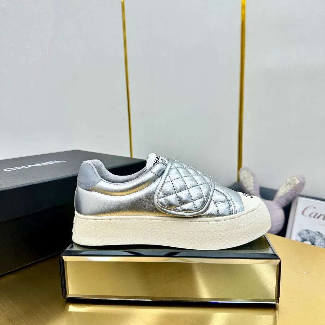 Chanel Women's Panda Sneakers Leather TPU 25C
