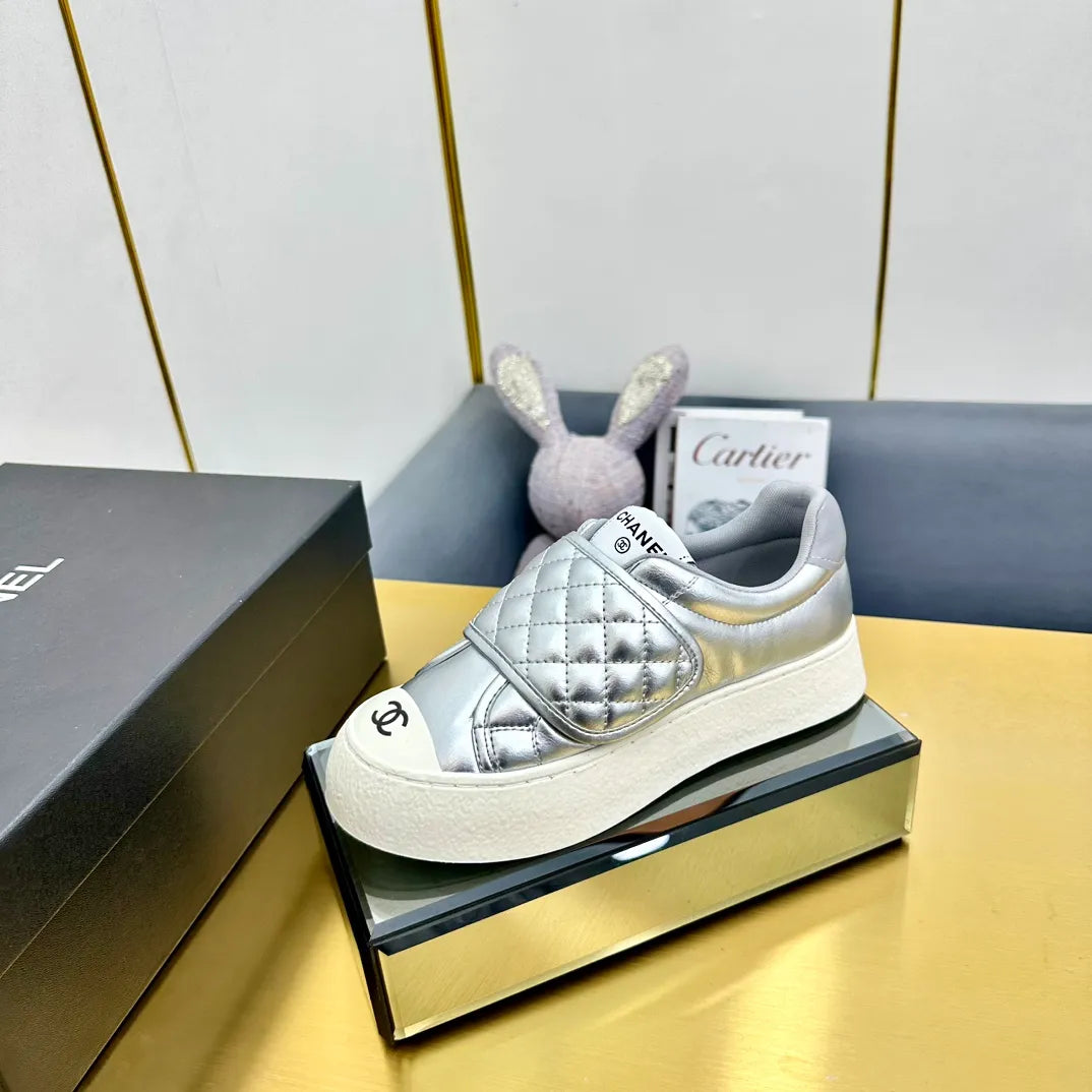 Chanel Women's Panda Sneakers Leather TPU 25C