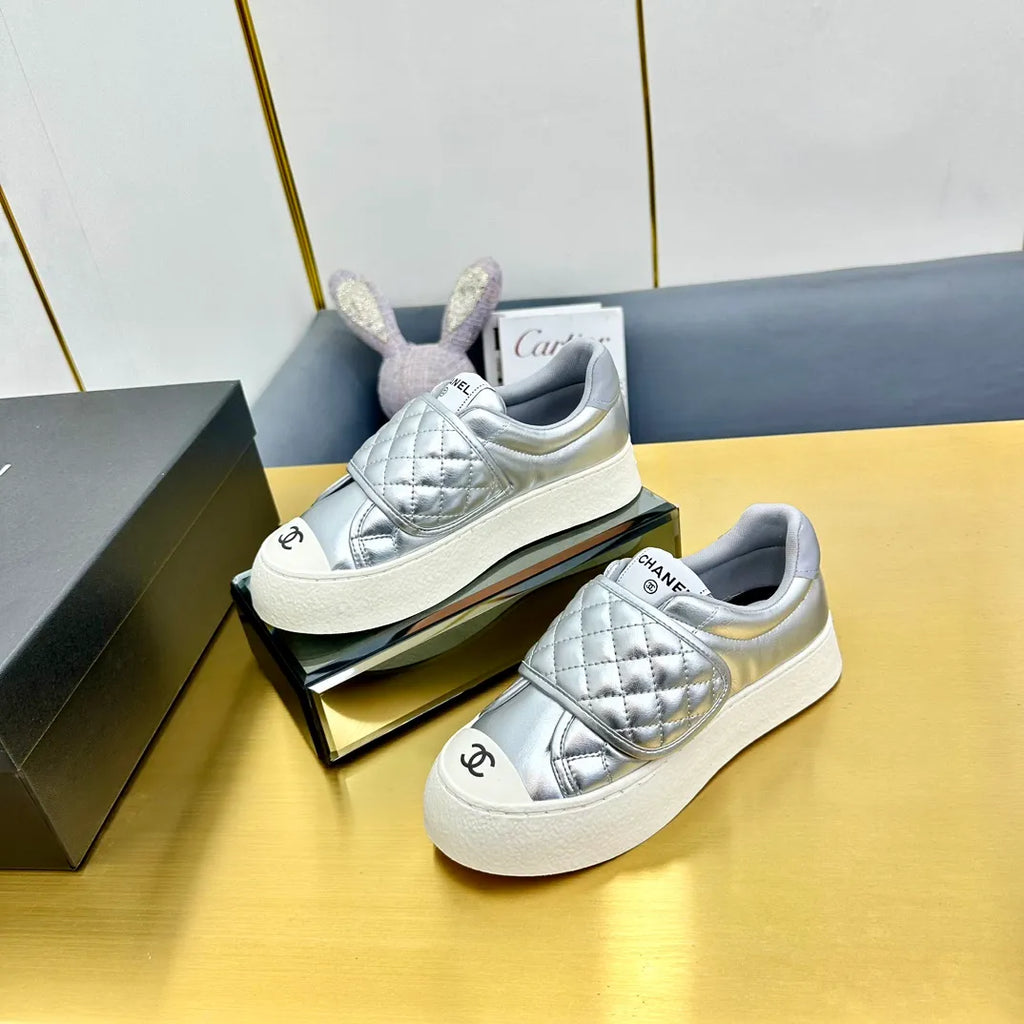 Chanel Women's Panda Sneakers Leather TPU 25C