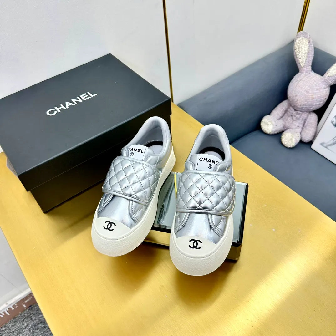 Chanel Women's Panda Sneakers Leather TPU 25C
