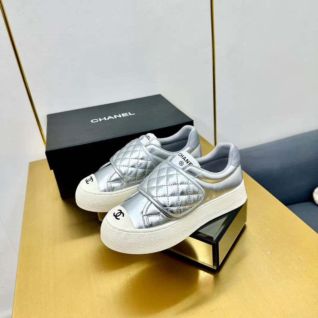 Chanel Women's Panda Sneakers Leather TPU 25C