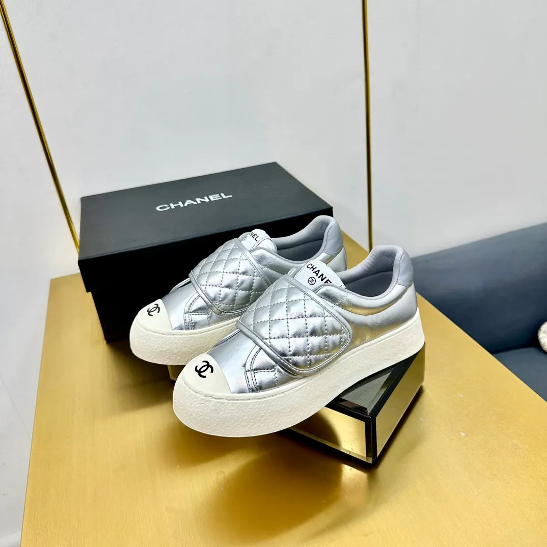 Chanel Women's Panda Sneakers Leather TPU 25C