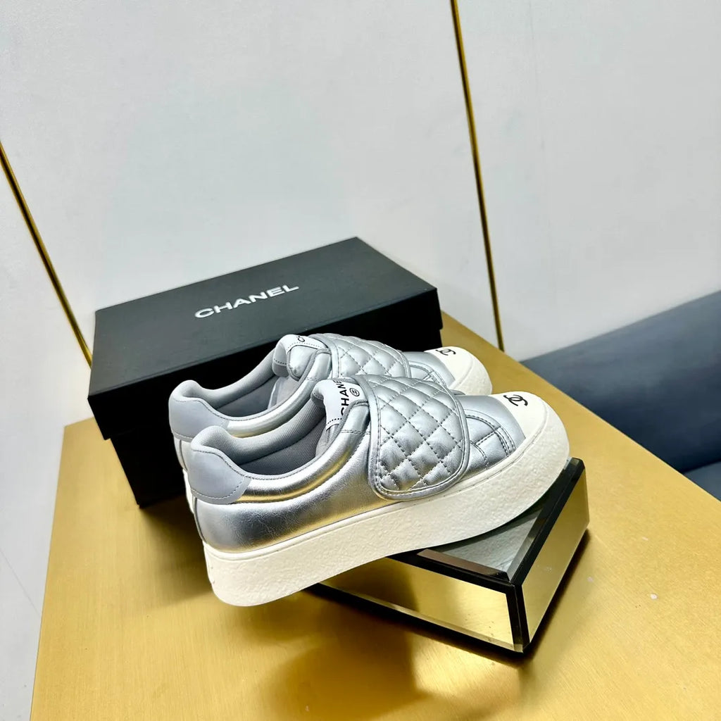 Chanel Women's Panda Sneakers Leather TPU 25C