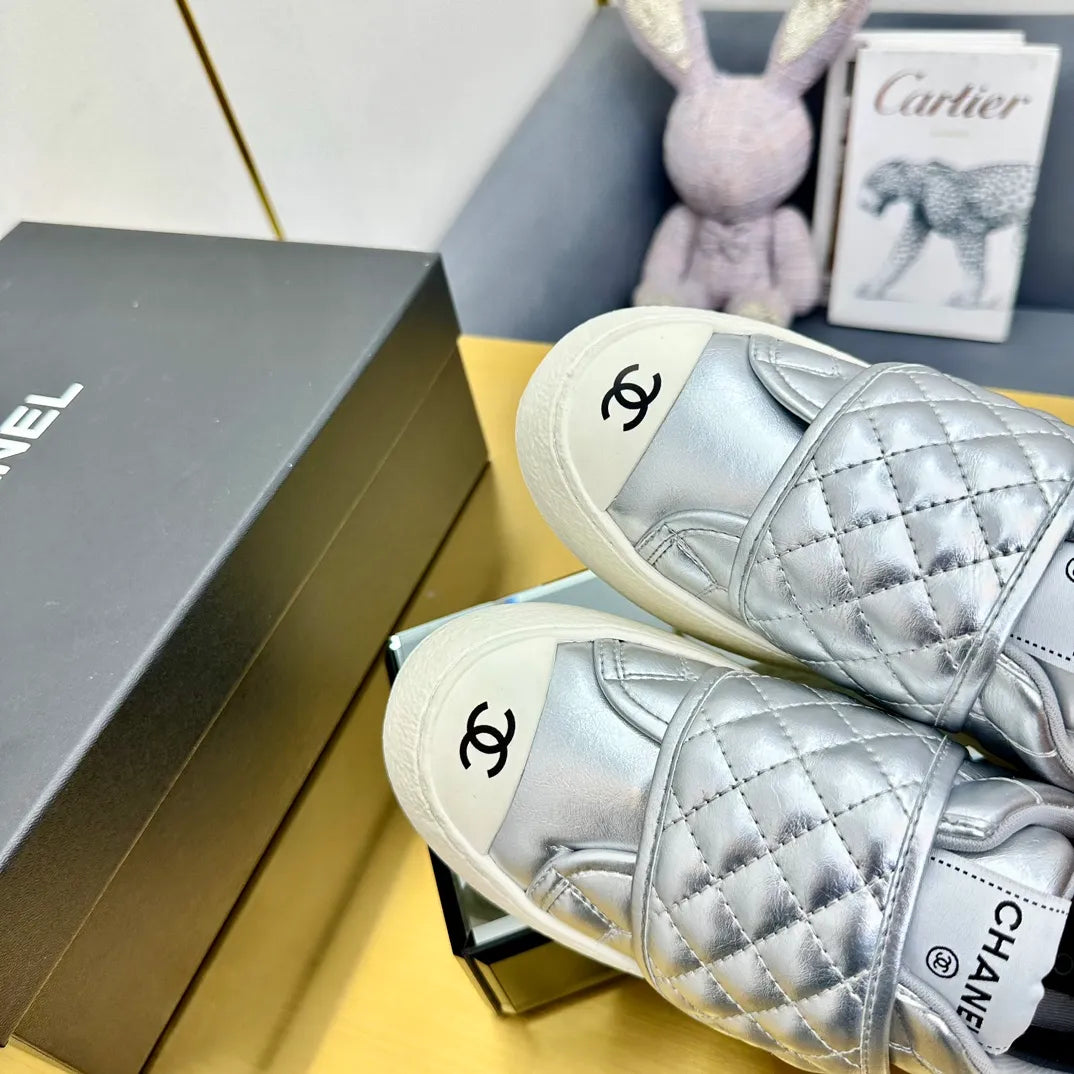 Chanel Women's Panda Sneakers Leather TPU 25C