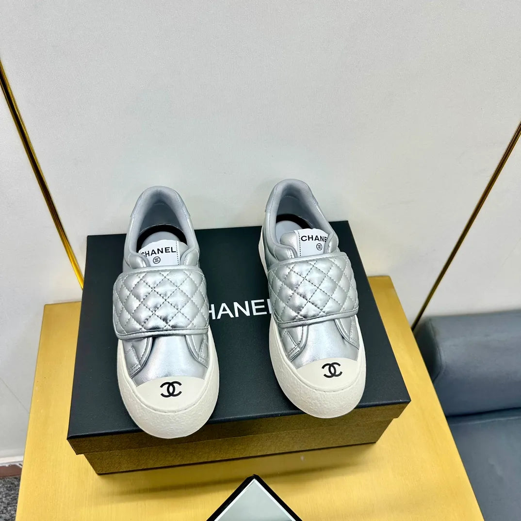 Chanel Women's Panda Sneakers Leather TPU 25C
