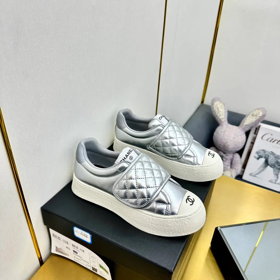 Chanel Women's Panda Sneakers Leather TPU 25C