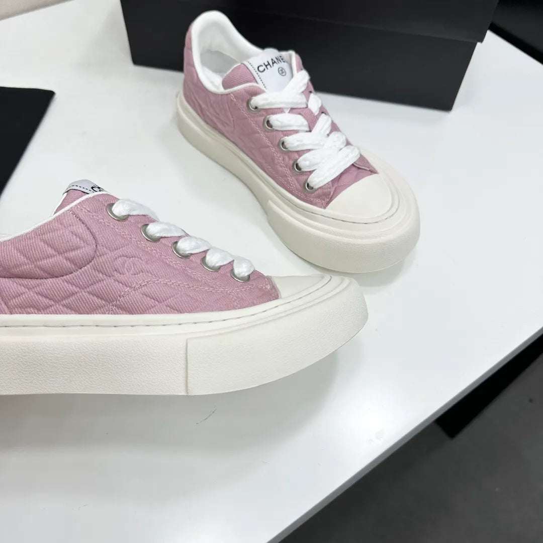 Chanel Women's Panda Sneakers Silk Cowhide Waterproof Cloth TPU 2026