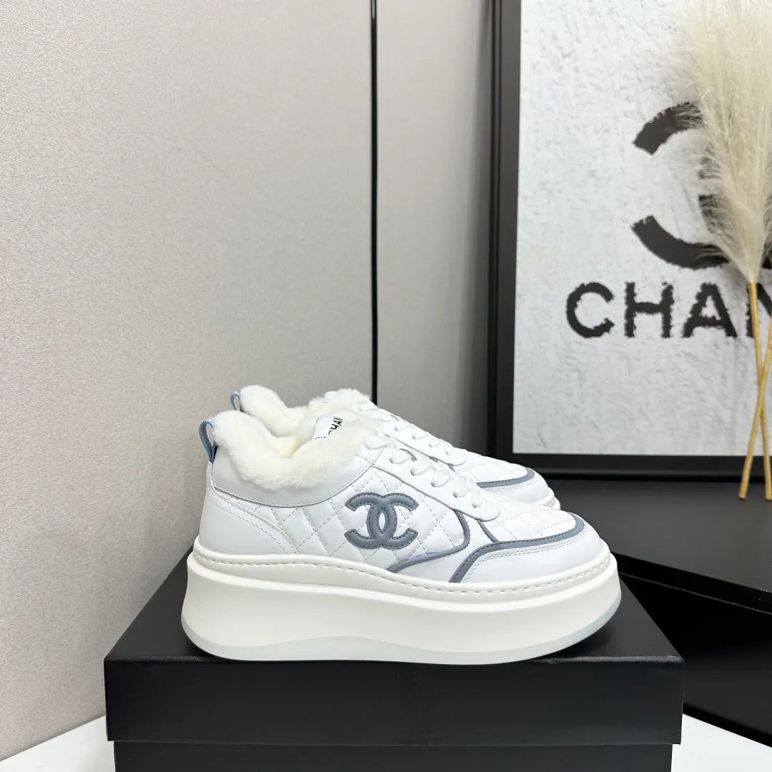 Chanel Women's Panda Sneakers Silk Cowhide Waterproof Cloth TPU 2026