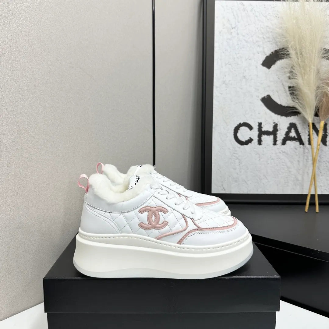 Chanel Women's Panda Sneakers Silk Cowhide Waterproof Cloth TPU 2026