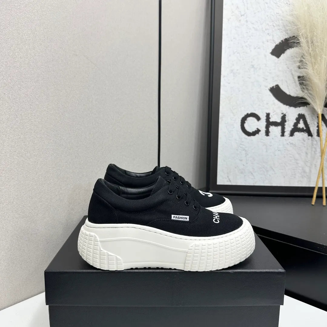 Chanel Women's Panda Sneakers Silk Cowhide Waterproof Cloth TPU 2026