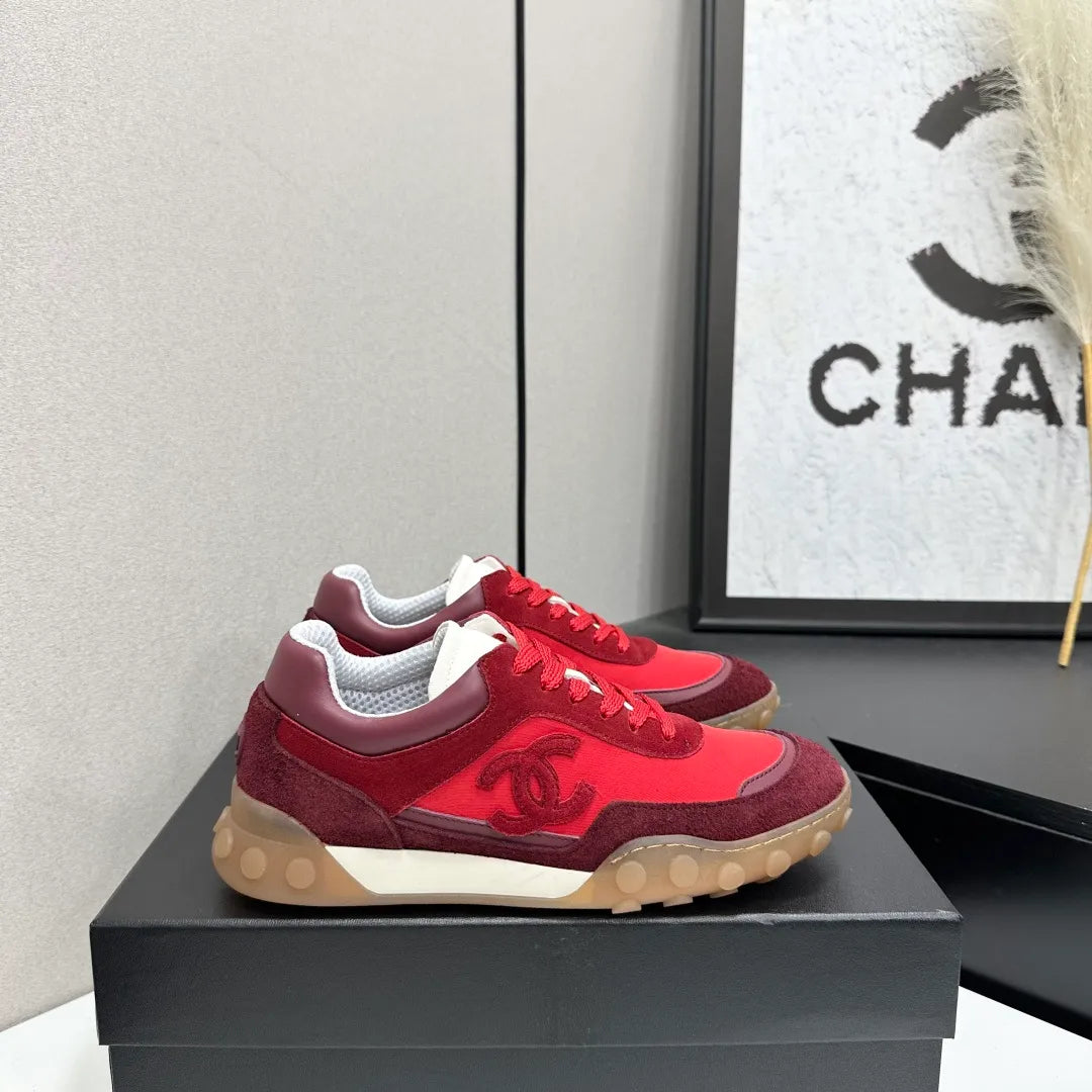 Chanel Women's Panda Sneakers Silk Cowhide Waterproof Cloth TPU 2026