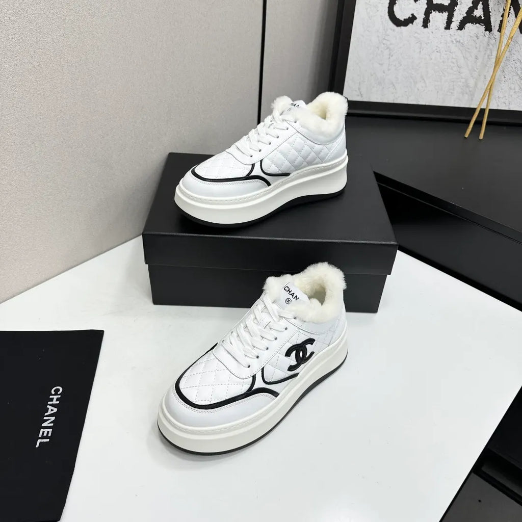 Chanel Women's Panda Sneakers Silk Cowhide Waterproof Cloth TPU 2026