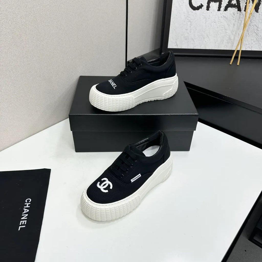 Chanel Women's Panda Sneakers Silk Cowhide Waterproof Cloth TPU 2026