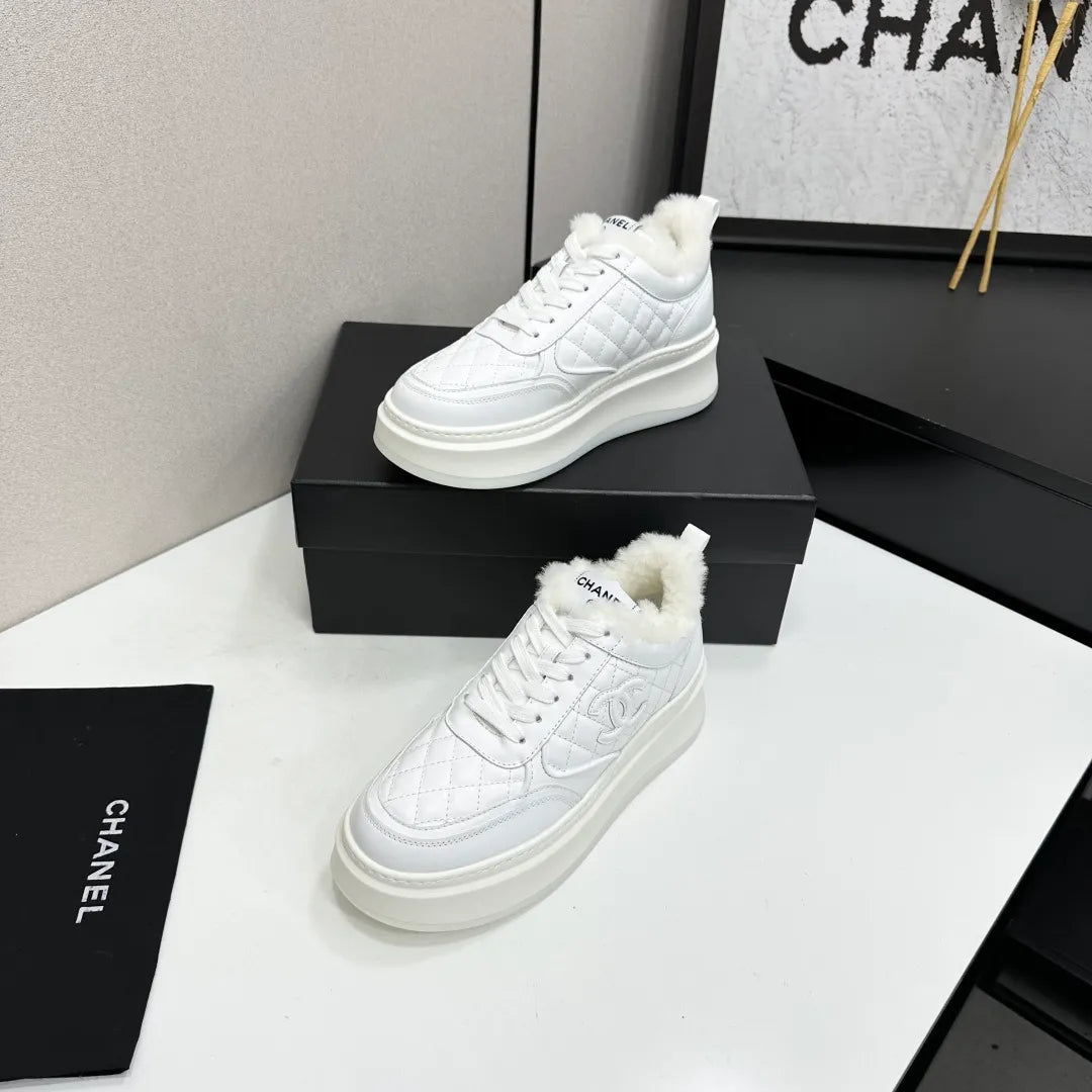 Chanel Women's Panda Sneakers Silk Cowhide Waterproof Cloth TPU 2026