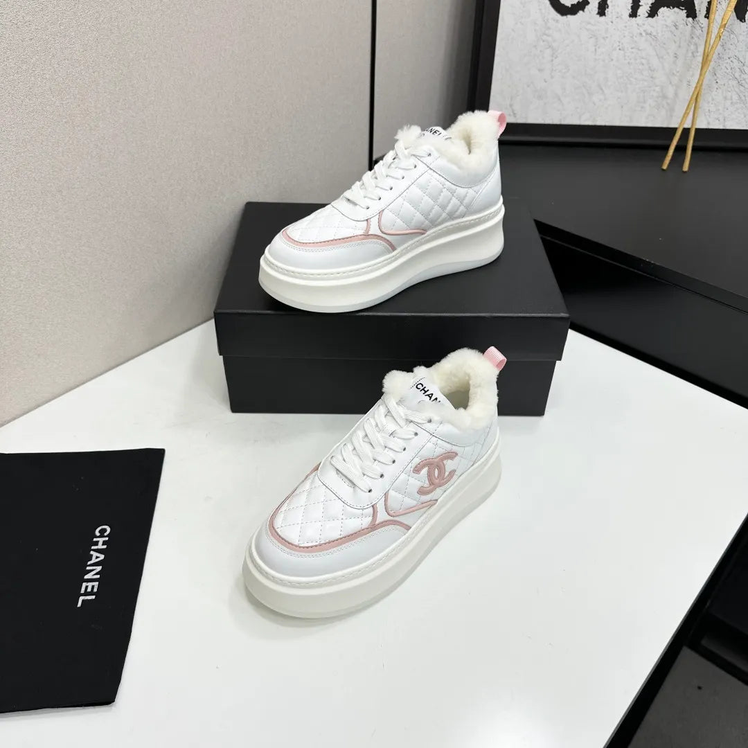 Chanel Women's Panda Sneakers Silk Cowhide Waterproof Cloth TPU 2026