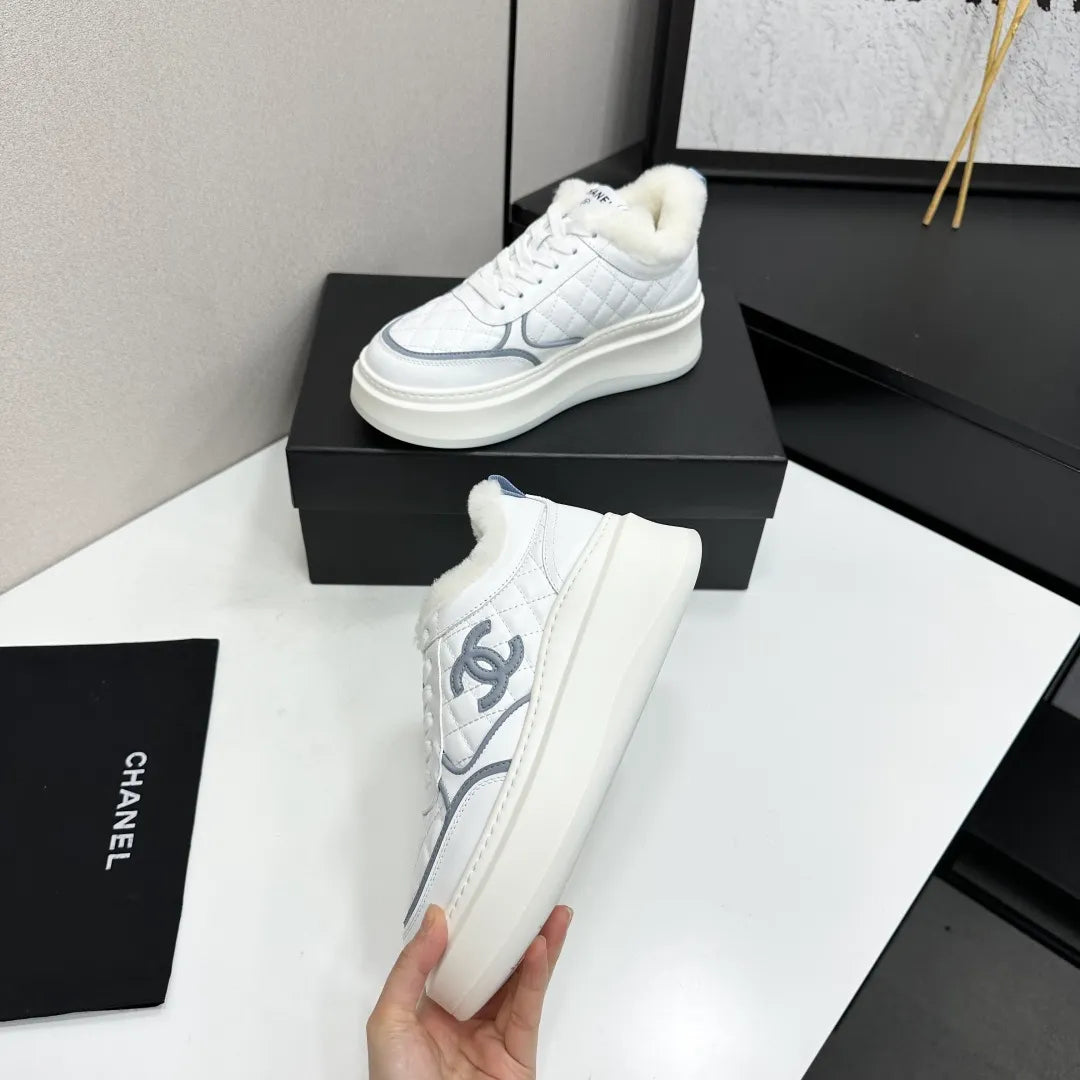 Chanel Women's Panda Sneakers Silk Cowhide Waterproof Cloth TPU 2026