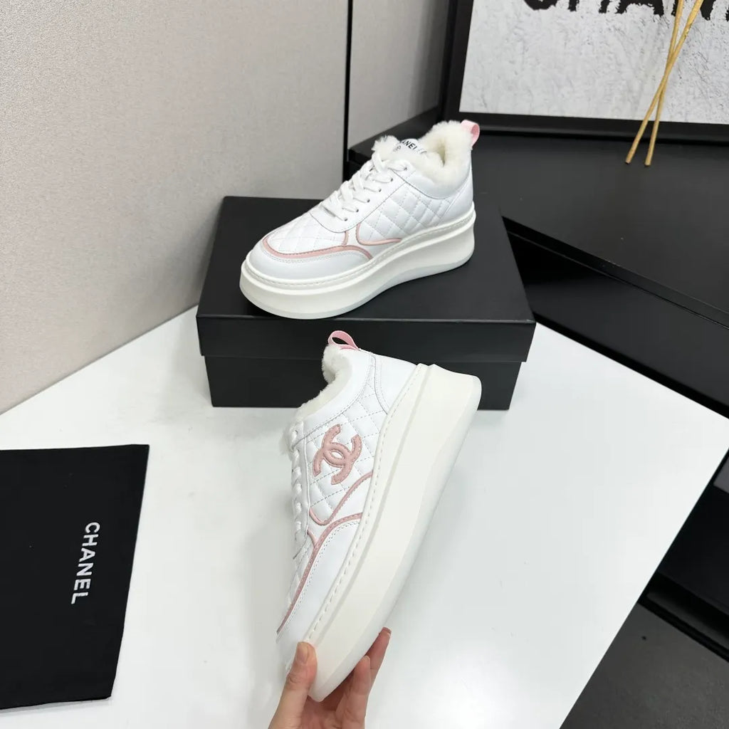 Chanel Women's Panda Sneakers Silk Cowhide Waterproof Cloth TPU 2026
