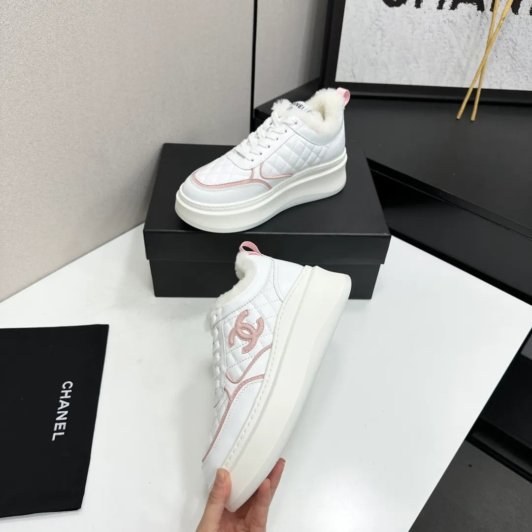 Chanel Women's Panda Sneakers Silk Cowhide Waterproof Cloth TPU 2026