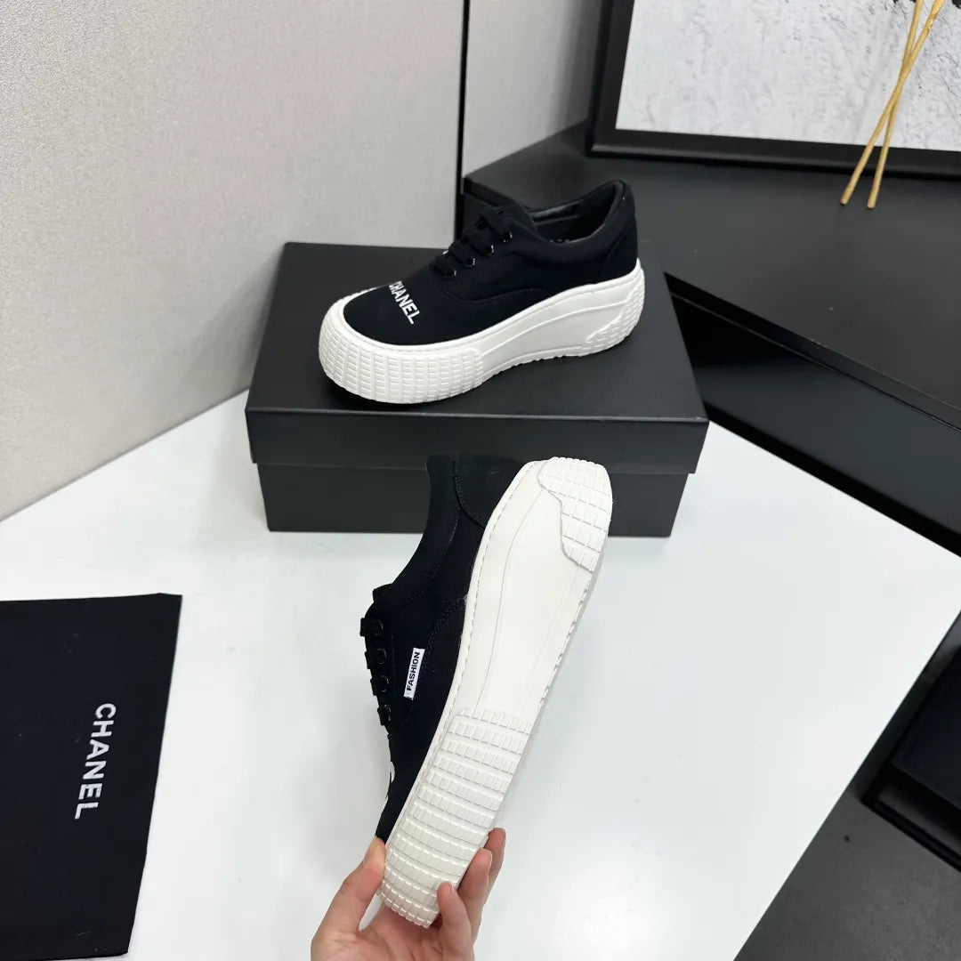 Chanel Women's Panda Sneakers Silk Cowhide Waterproof Cloth TPU 2026