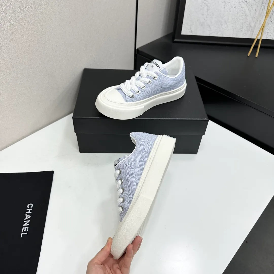 Chanel Women's Panda Sneakers Silk Cowhide Waterproof Cloth TPU 2026