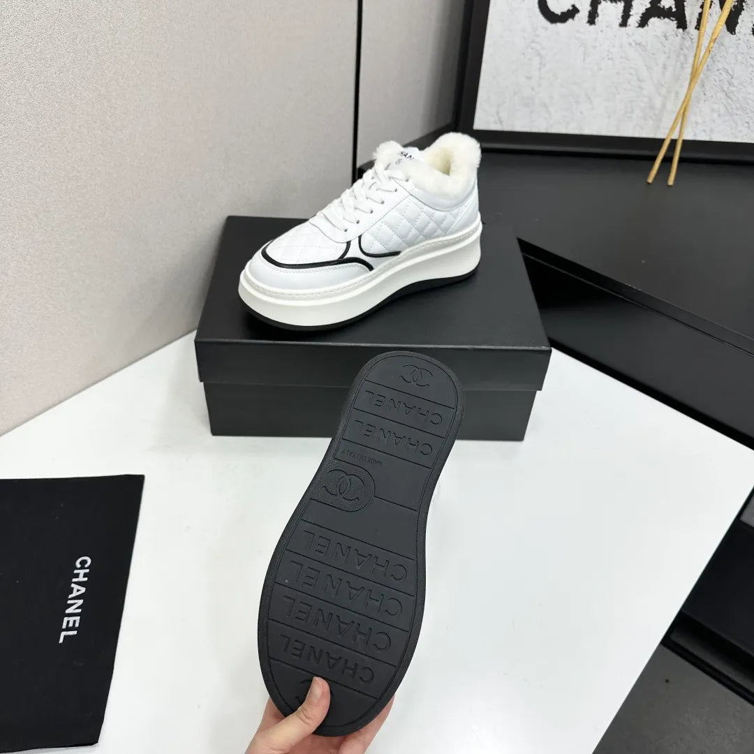 Chanel Women's Panda Sneakers Silk Cowhide Waterproof Cloth TPU 2026