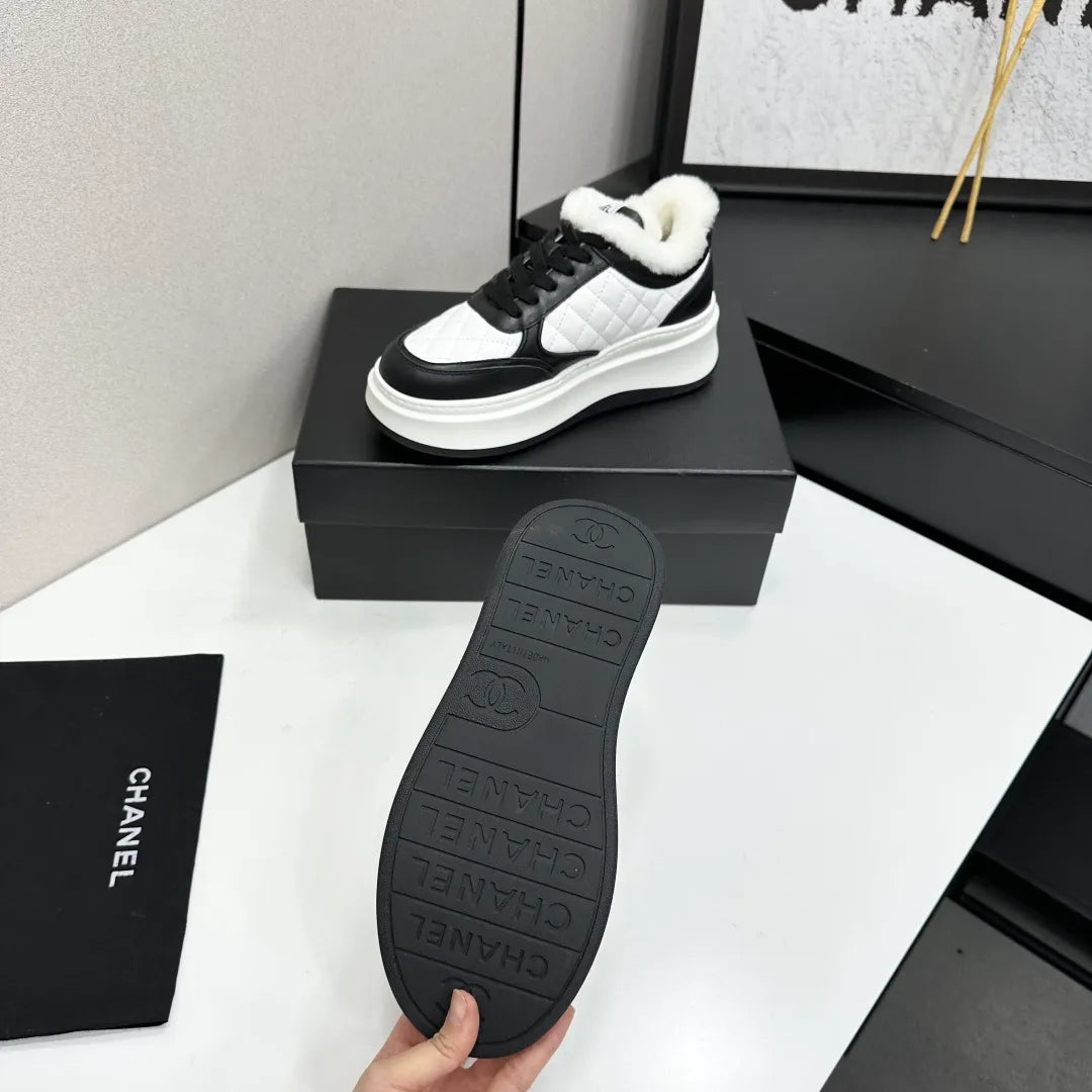 Chanel Women's Panda Sneakers Silk Cowhide Waterproof Cloth TPU 2026