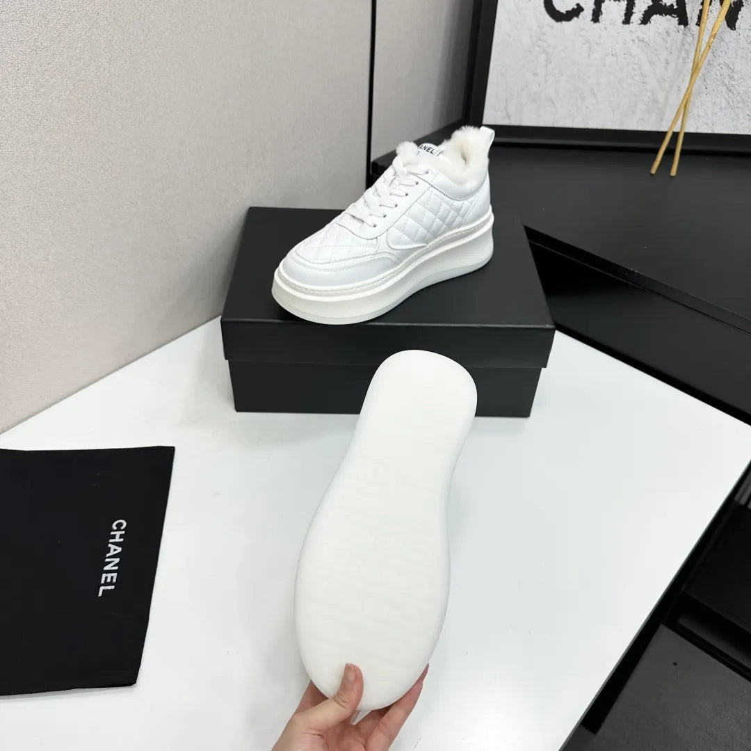 Chanel Women's Panda Sneakers Silk Cowhide Waterproof Cloth TPU 2026