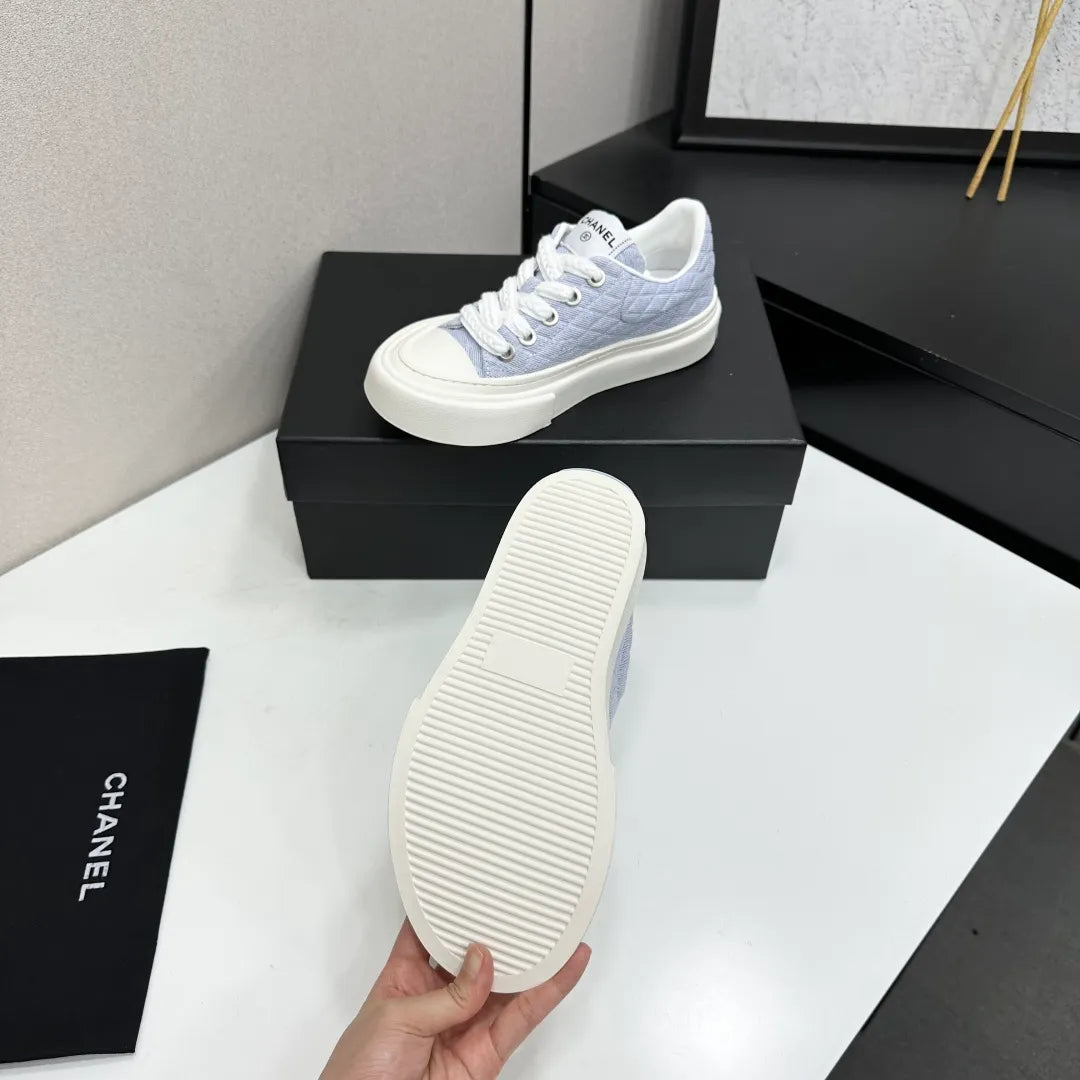Chanel Women's Panda Sneakers Silk Cowhide Waterproof Cloth TPU 2026