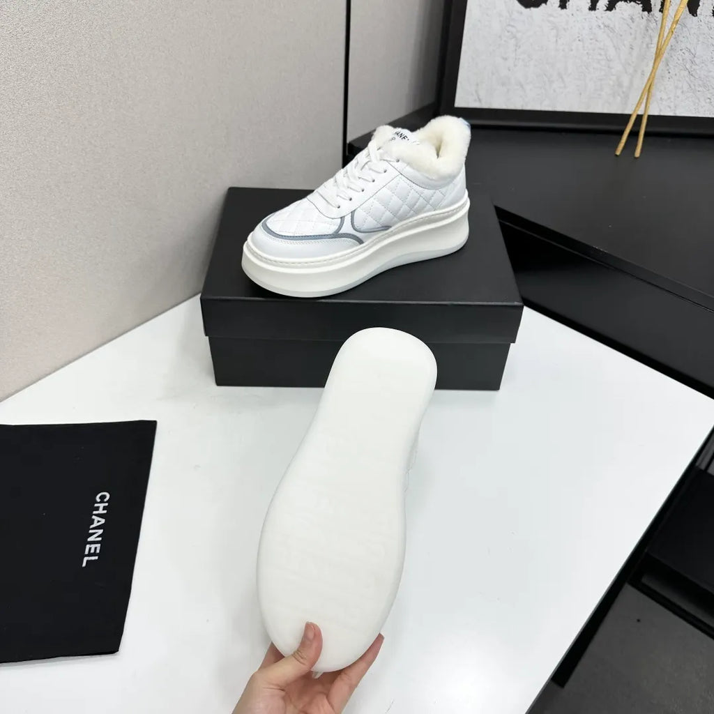 Chanel Women's Panda Sneakers Silk Cowhide Waterproof Cloth TPU 2026