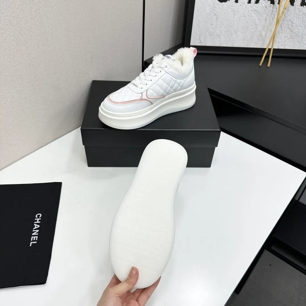 Chanel Women's Panda Sneakers Silk Cowhide Waterproof Cloth TPU 2026