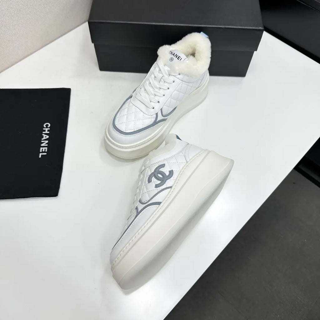 Chanel Women's Panda Sneakers Silk Cowhide Waterproof Cloth TPU 2026