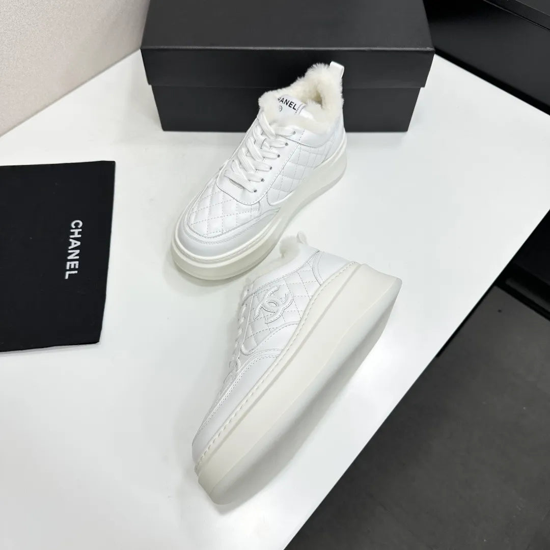 Chanel Women's Panda Sneakers Silk Cowhide Waterproof Cloth TPU 2026