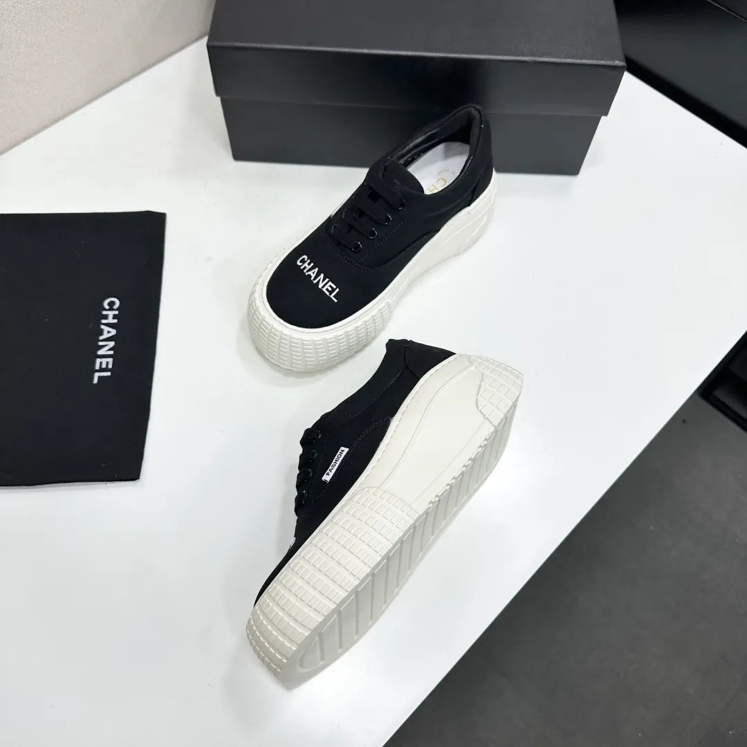 Chanel Women's Panda Sneakers Silk Cowhide Waterproof Cloth TPU 2026
