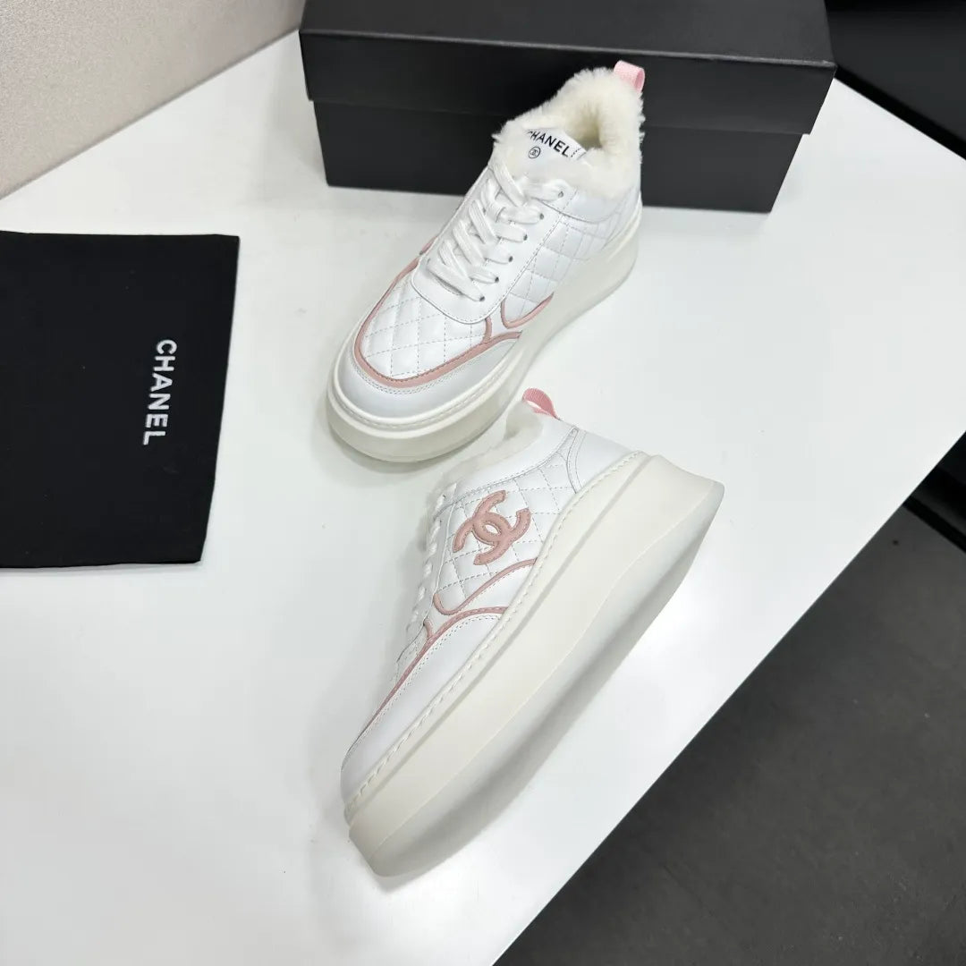 Chanel Women's Panda Sneakers Silk Cowhide Waterproof Cloth TPU 2026