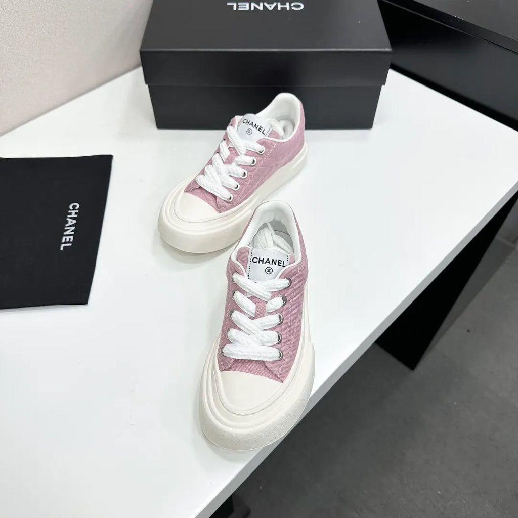 Chanel Women's Panda Sneakers Silk Cowhide Waterproof Cloth TPU 2026